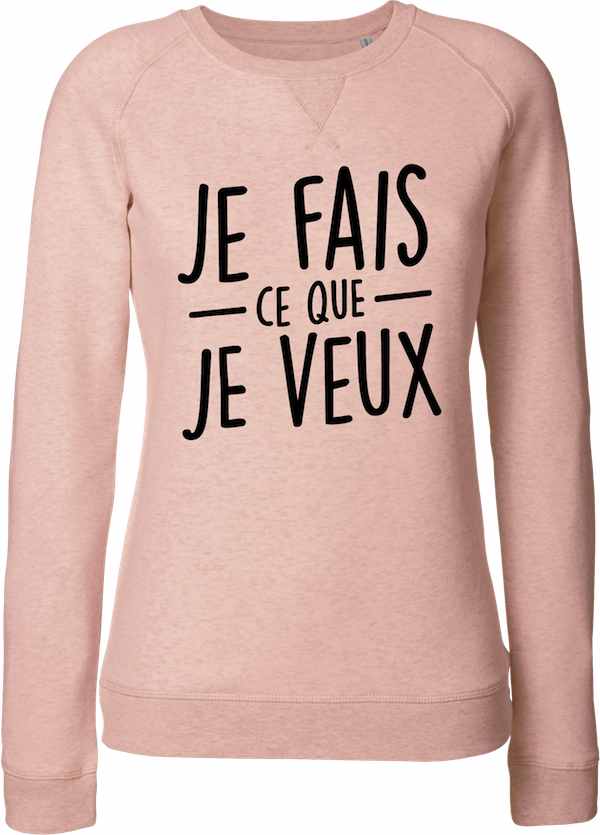 Sweat shirt femme bio